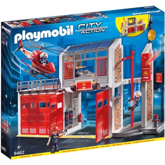 Набор с элементами конструктора Playmobil City Action 9462 Пожарная служба: Пожарная станция, 181 дет.
