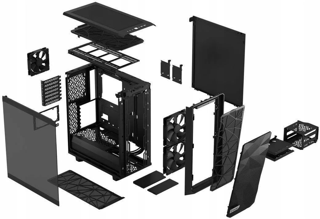 Корпус компьютерный Fractal Design Meshify 2 Compact TG Light Tint (FD-CMES2-C03)