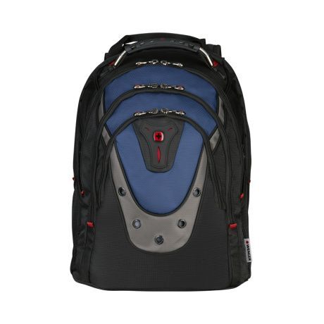Городской рюкзак WENGER Ibex 17" с отделением для ноутбука, черный/синий