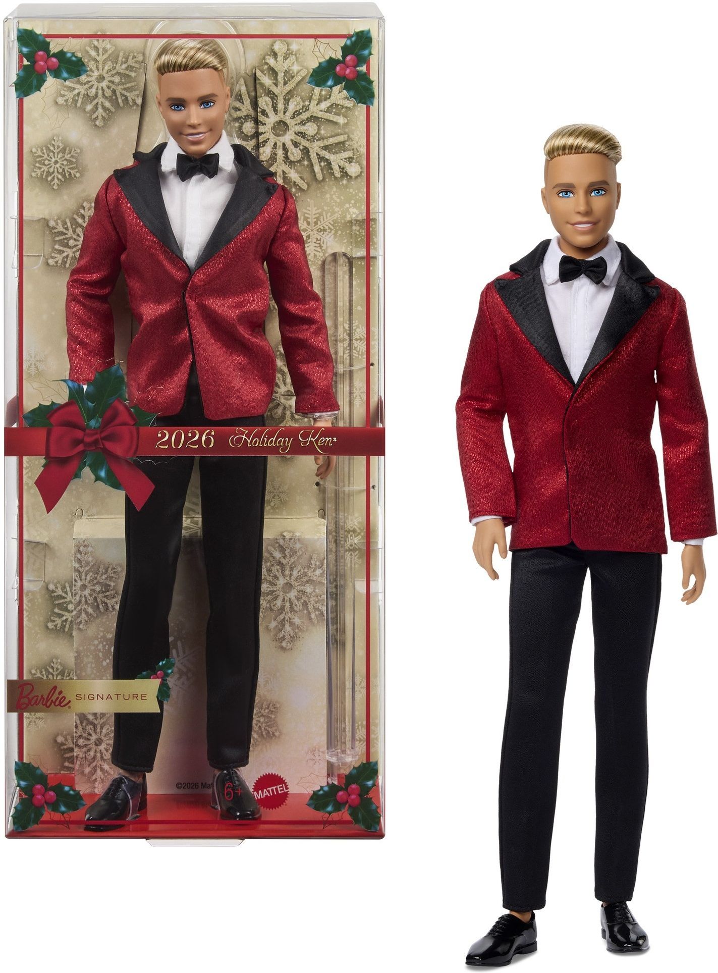 Коллекционная кукла Barbie Signature Holiday Ken 2026