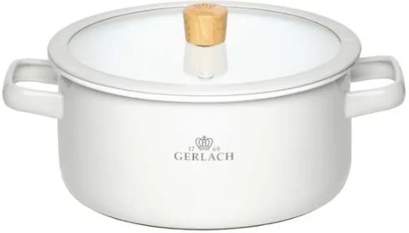 Набор эмалированной посуды Gerlach Natur Enamel для индукции, 6 предметов
