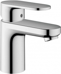 Смеситель для раковины Hansgrohe Vernis Blend 70 с металлическим сливным гарнитуром, хром 71557000
