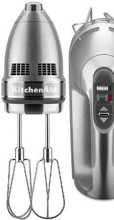 Ручной миксер KitchenAid 5KHM9212ECU серебристый