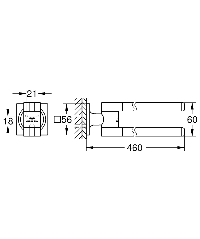 Полотенцедержатель Grohe Allure 40342Gn1 13979