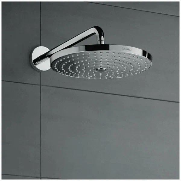 Верхний душ Hansgrohe Raindance Select S 240 2jet с рукояткой 390 мм 26466400 хром/белый