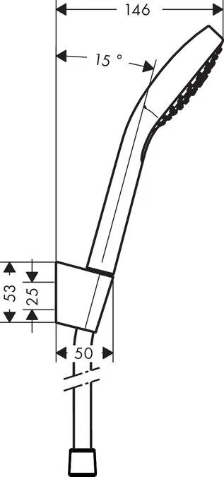 Лейка верхнего душа Hansgrohe Croma Select E 26425400