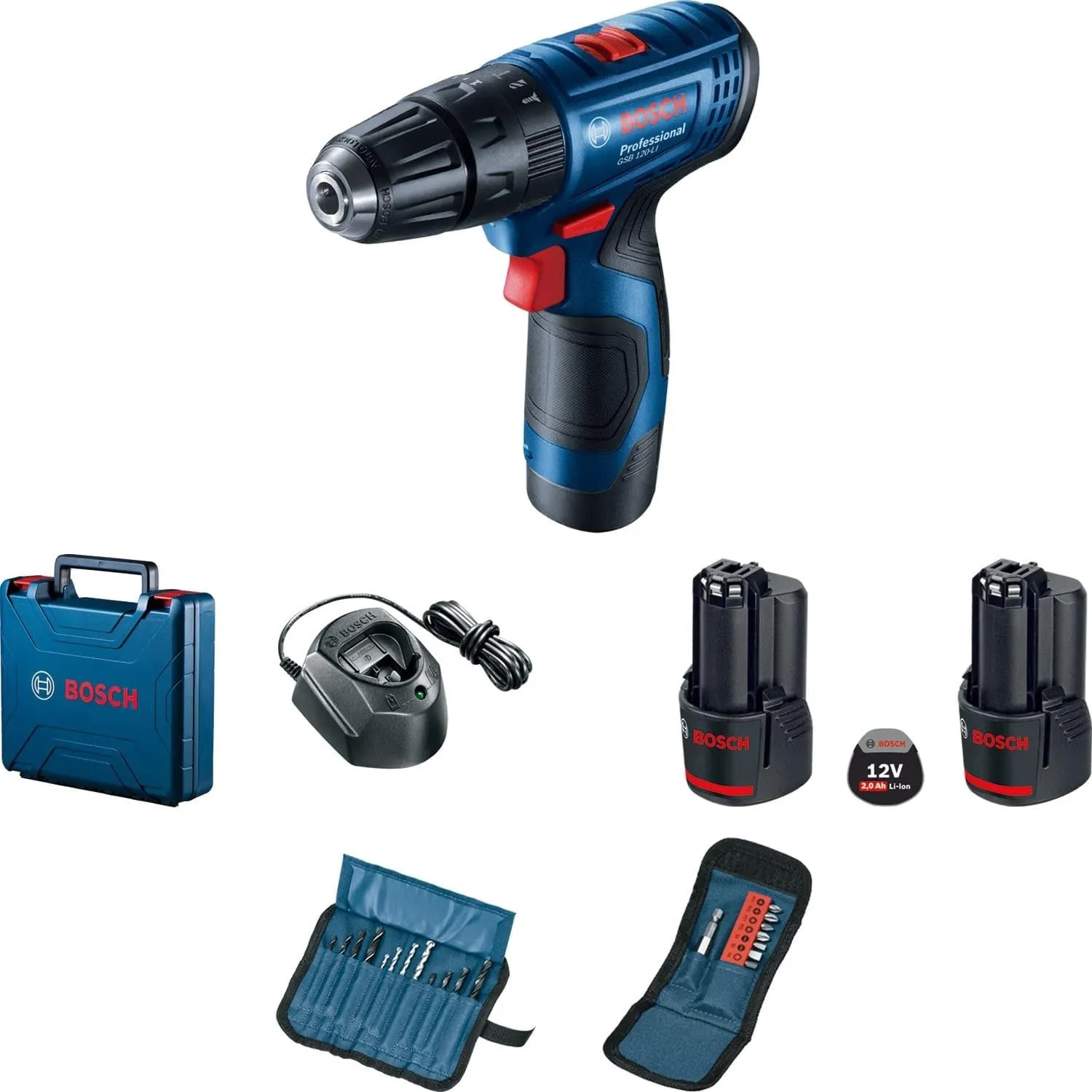 Ударная дрель-шуруповёрт Bosch GSB 120-LI Professional 06019G8102