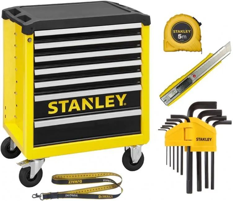 Инструментальная тележка Stanley, 7 ящиков (STST743061)