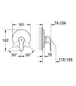 Смеситель Grohe Eurostyle Cosmopolitan 19507002