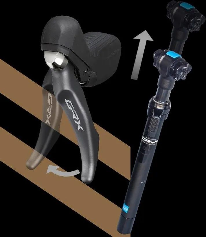 Передний дисковый тормоз Shimano Grx Br-Rx810/Dropper 1000 мм, резиновые колодки L03A