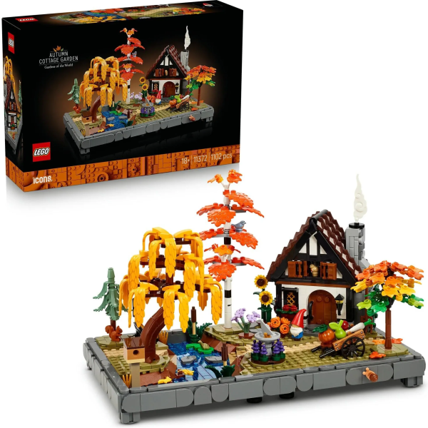 Конструктор LEGO Icons 10372 Осенний сад с хижиной