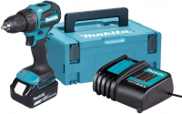 Аккумуляторная дрель-шуруповёрт Makita DDF490SF1J 18 В, 1×3,0 А·ч АКБ, ЗУ, кейс Makpac