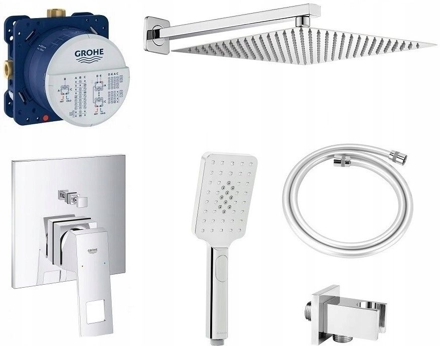 Встраиваемый душевой комплект Grohe Eurocube 24062000 20см