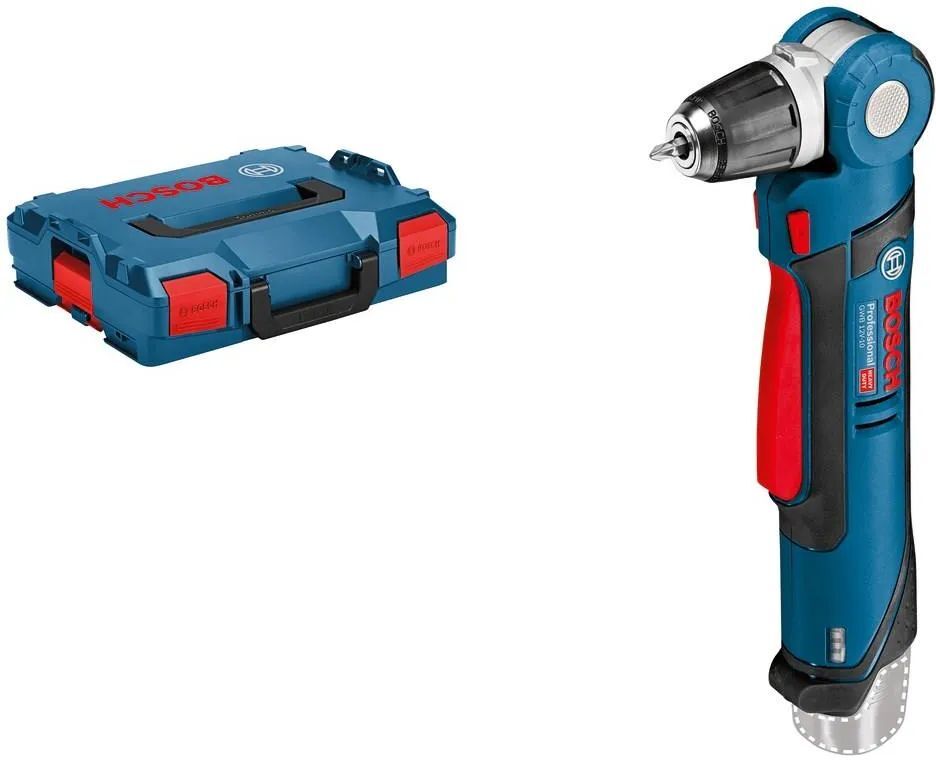 Угловая аккумуляторная дрель-шуруповерт Bosch GWB 12V-10 Professional, без АКБ и ЗУ (0601390909)