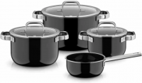 Набор кастрюль 4 предмета WMF Fusiontec Mineral Pro Ocean Blue Black (0518695290)