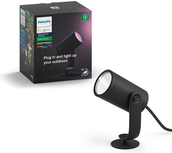 Уличный прожектор PHILIPS Hue White and Color Ambiance Lily черный 1742830P7