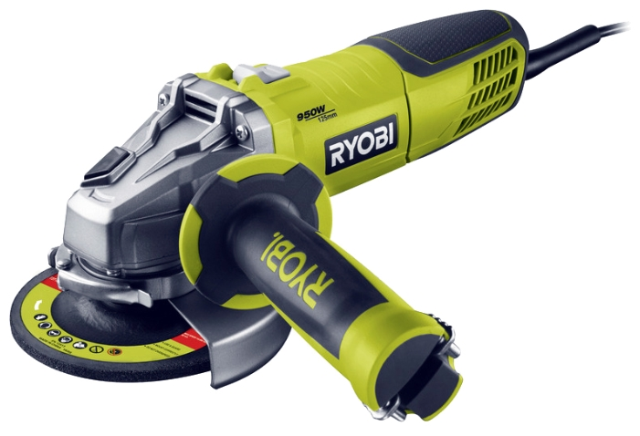 Угловая шлифмашина RYOBI RAG950-125S (950 Вт, 125 мм)