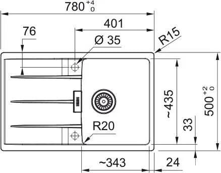 Кухонная раковина Franke Centro CNG 611-78 114.0687.317, белый полярный