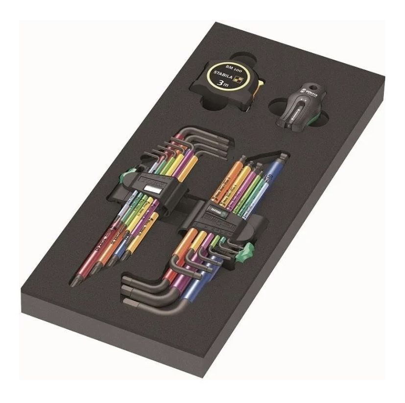 Набор инструментов Wera пенопластовая вставка с KL оправки набор 1 20 Часть (4013288225108)