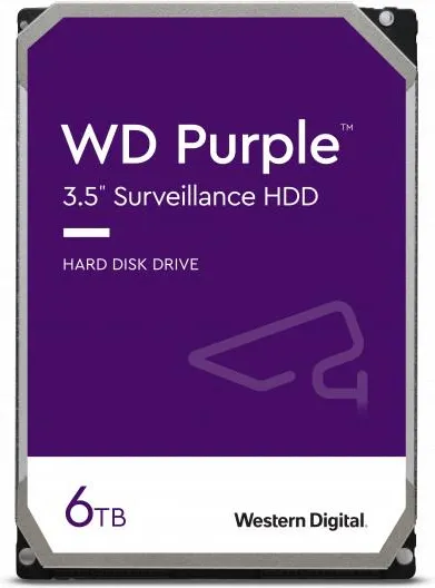 Жёсткий диск WD Purple WD64PURZ, 3,5", 6 ТБ, SATA III