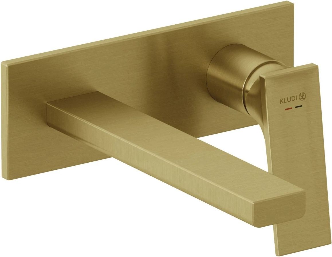 Смеситель для раковины Kludi Decus 54244N075, матовое золото
