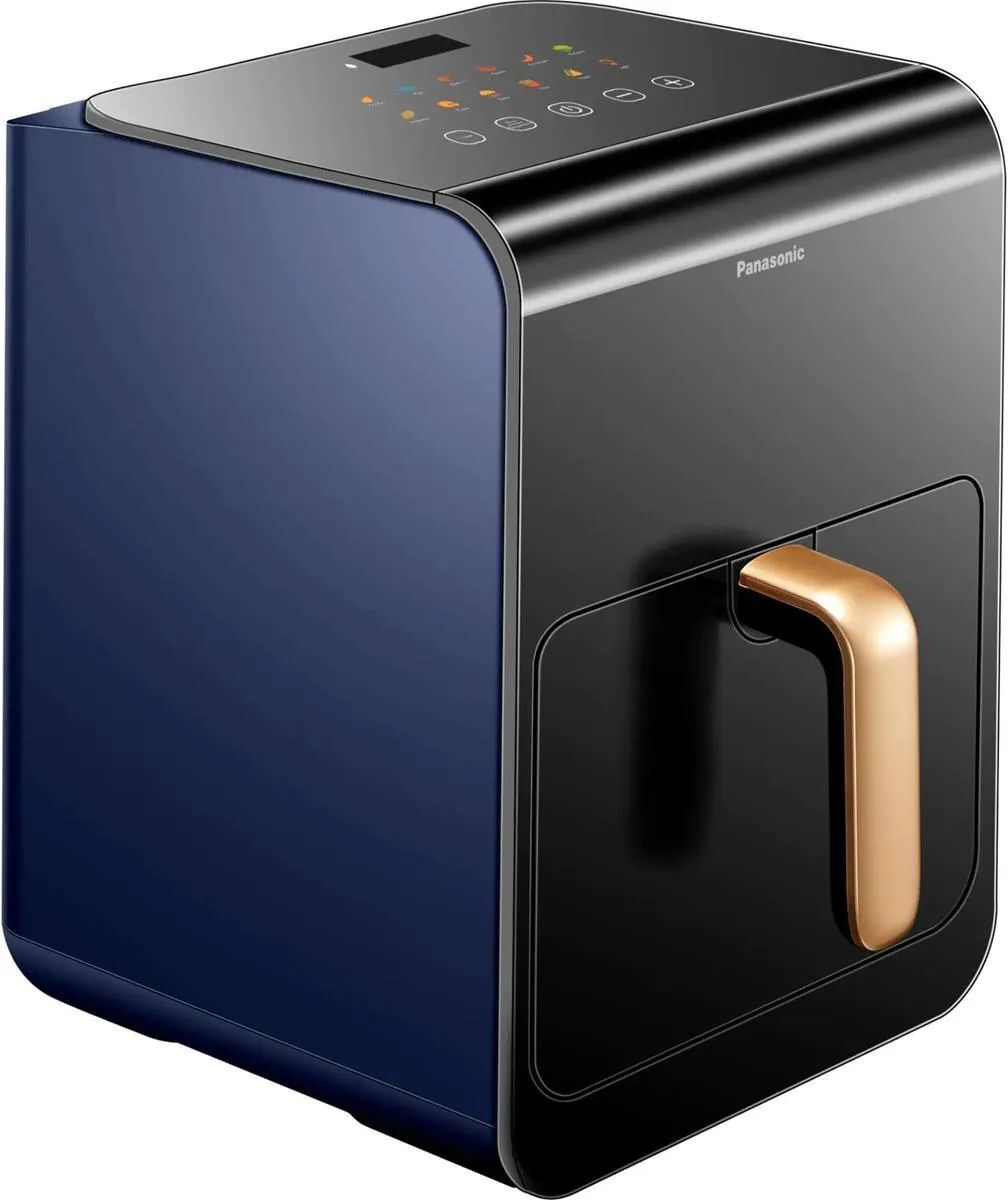 Аэрофритюрница Panasonic NF-CC600, 1450 Вт, черный/синий
