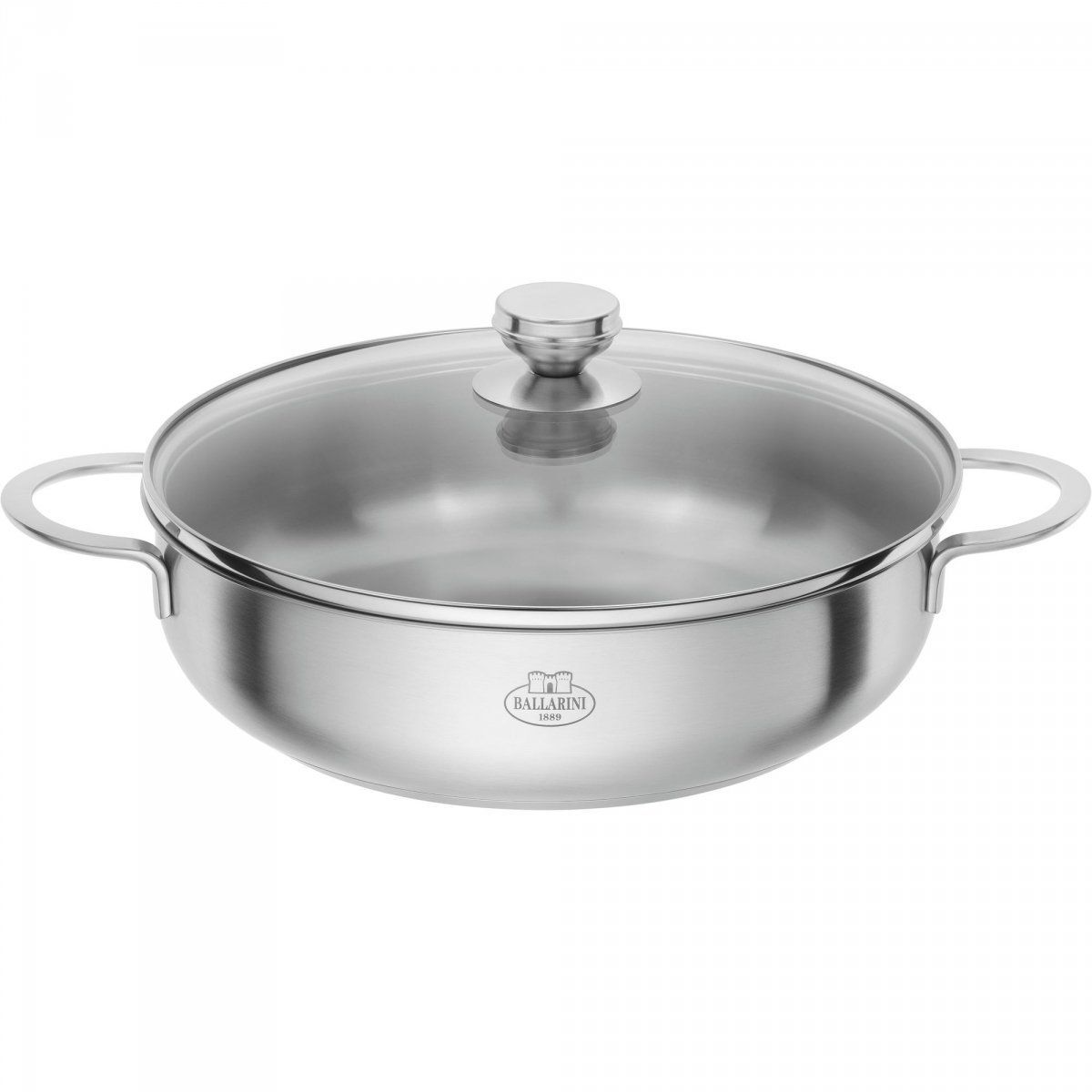 Глубокая сковорода (кастрюля) Ballarini Ancona с двумя ручками и крышкой, 28 см 750028660