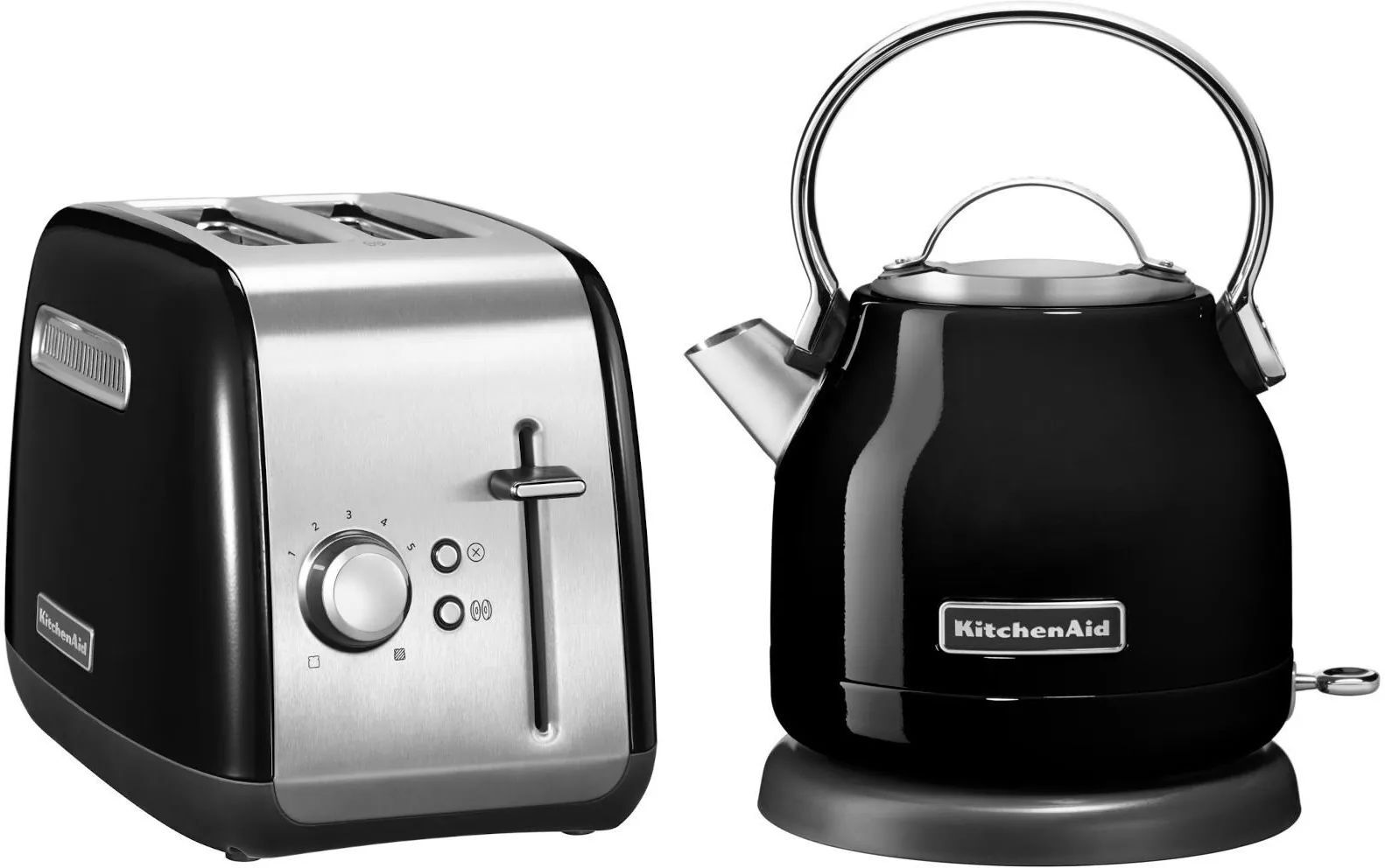 Набор чайника и тостера KitchenAid 5KEK1222EOB + 5KMT2215EOB чёрный