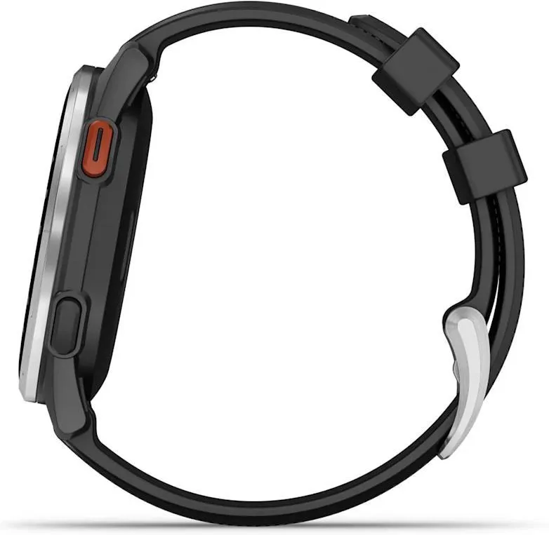 GPS-часы Garmin Approach S44, Серебристый с чёрным ремешком