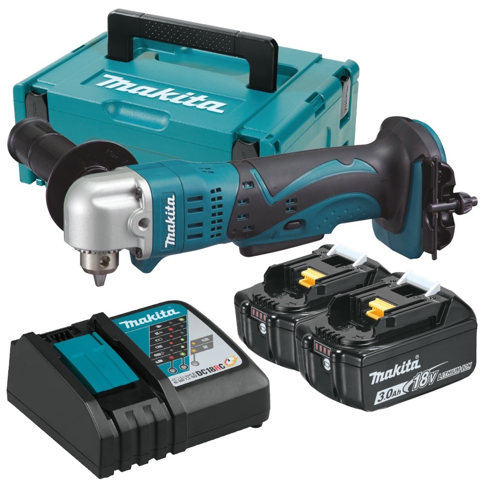 Угловая дрель Makita DDA350RFJ 18V LXT с АКБ 2x3,0 Ah и ЗУ