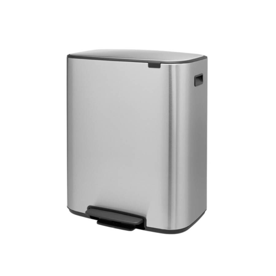 Мусорный бак Bo с педалью (2 x 30 л), Стальной матовый (FPP) Brabantia