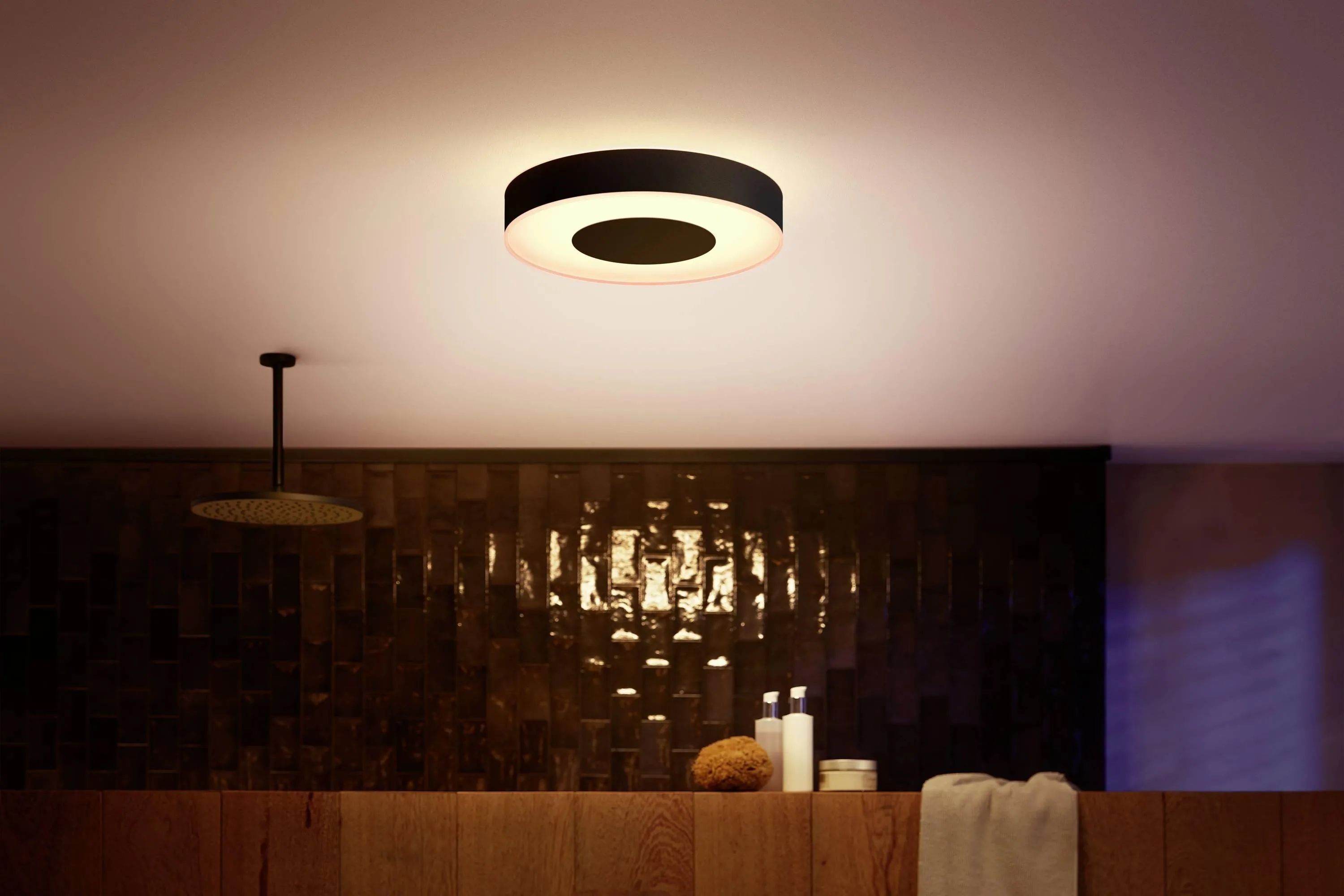 Лампа потолочная Philips Hue White and Color Ambiance Xamento M, черная (929003526301)