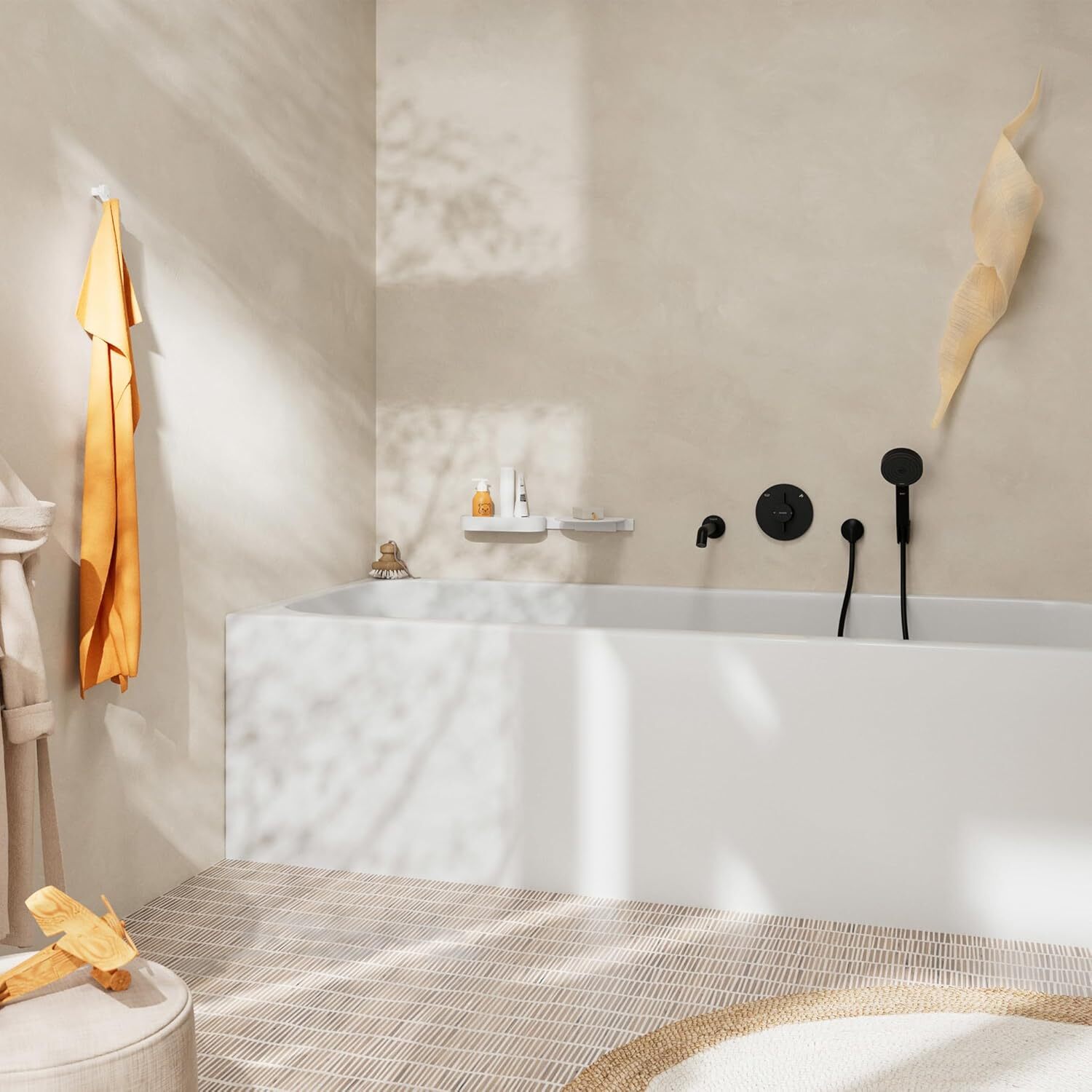 Смеситель для душа Hansgrohe Duoturn S 75418670 Матовый Черный