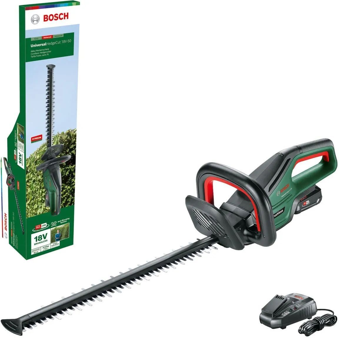 Аккумуляторные ножницы для живой изгороди Bosch UniversalHedgeCut 18V-50 (0600849K01)