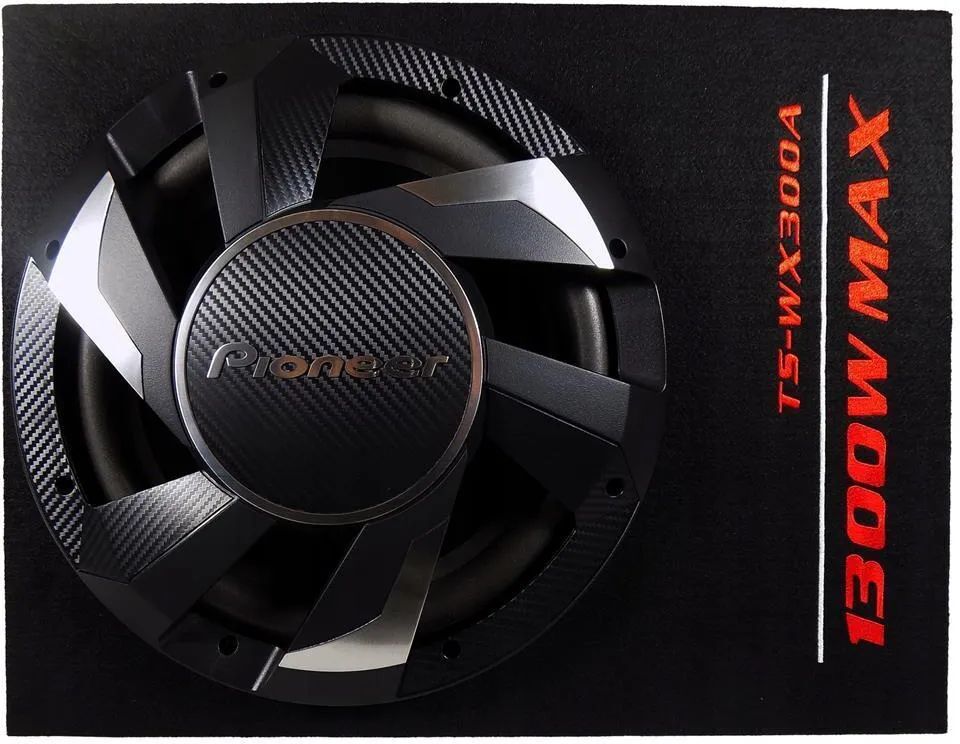 Активный сабвуфер Pioneer TS-WX300A, чёрный, 30 см, 1300 Вт
