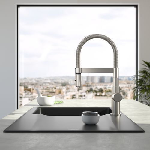 Однорычажный смеситель для кухни Villeroy & Boch Steel Expert Compact (927300LC)