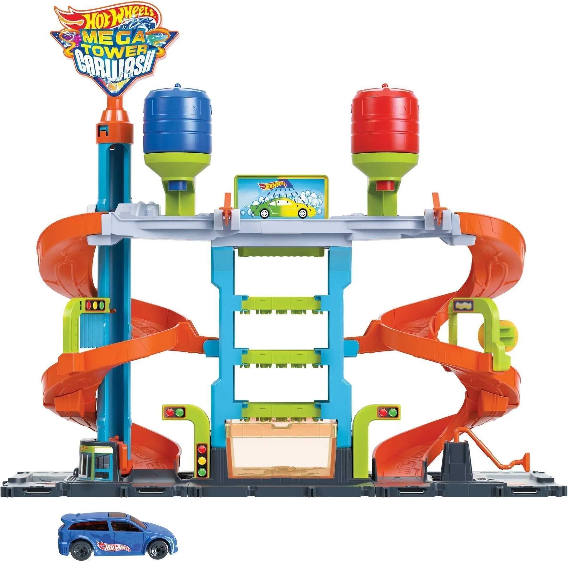 Игровой набор Hot Wheels City Сумасшедшая Мега Автомойка HDP05