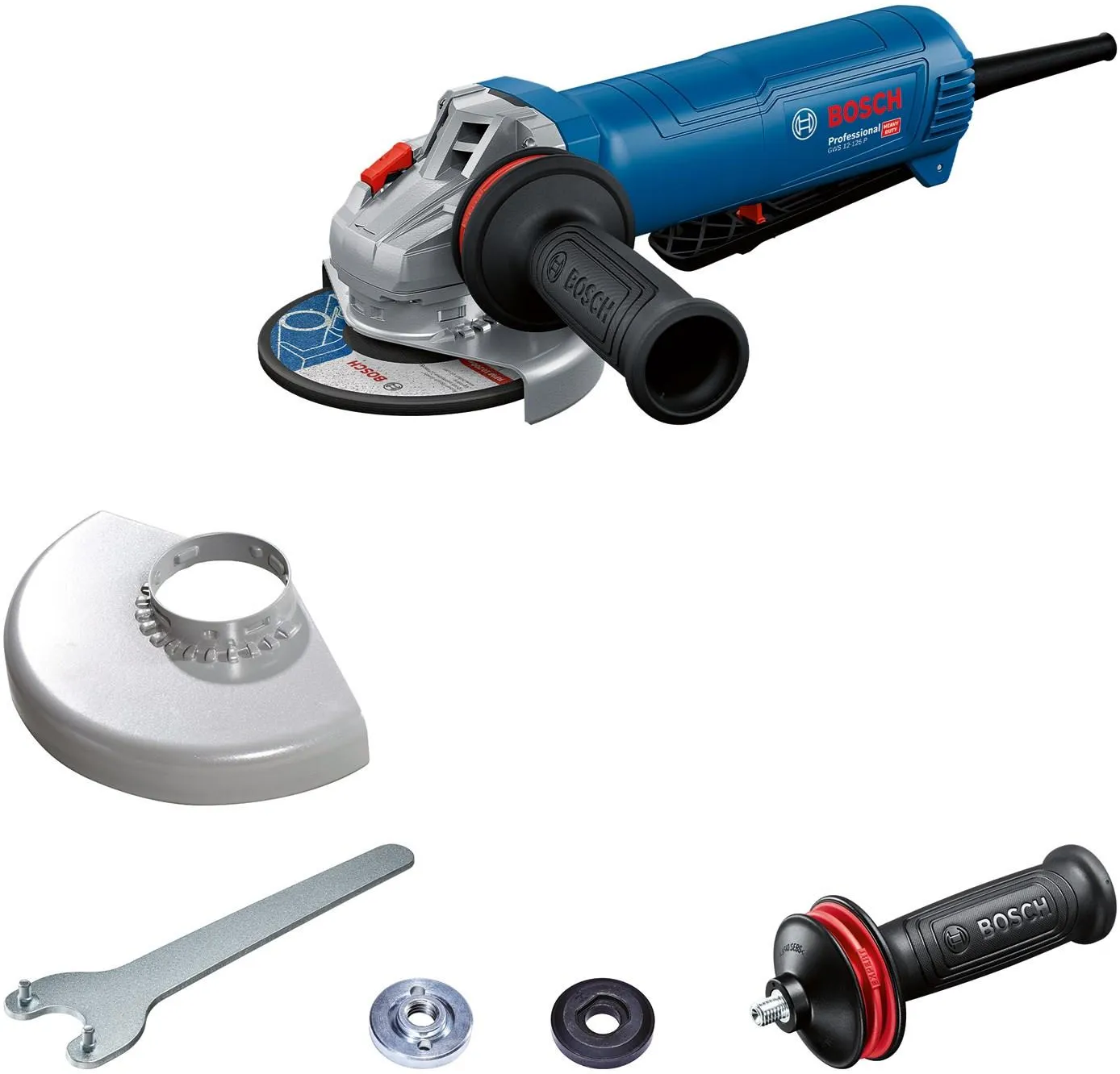 Угловая шлифовальная машина сетевая Bosch GWS 12-125 P Professional 06013A6220