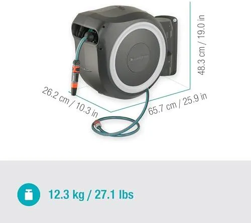 Настенная катушка для шланга Gardena RollUp L, 30 м