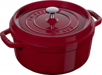 Чугунная круглая кастрюля Staub Cocotte 3,8 л, каштановая 405022940