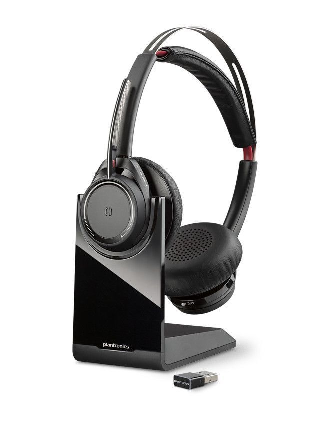 Беспроводная гарнитура Poly Voyager Focus UC Bluetooth (B825, ANC, адаптер BT600, USB-A) 202652-101