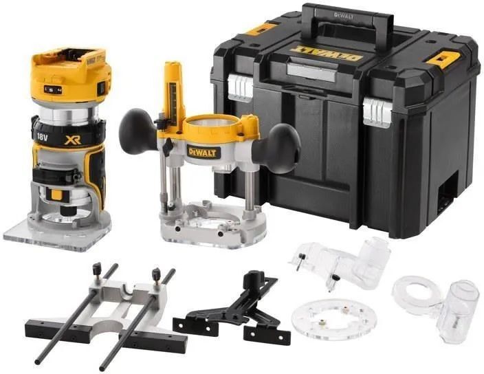 Аккумуляторный вертикальный фрезер DeWalt DCW604NT, без АКБ и ЗУ, в кейсе