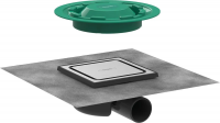 Точечный слив Hansgrohe RainDrain Spot 15×15 см, решетка 56055800