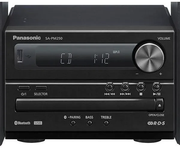 Музыкальный центр Panasonic SC-PM250 черный