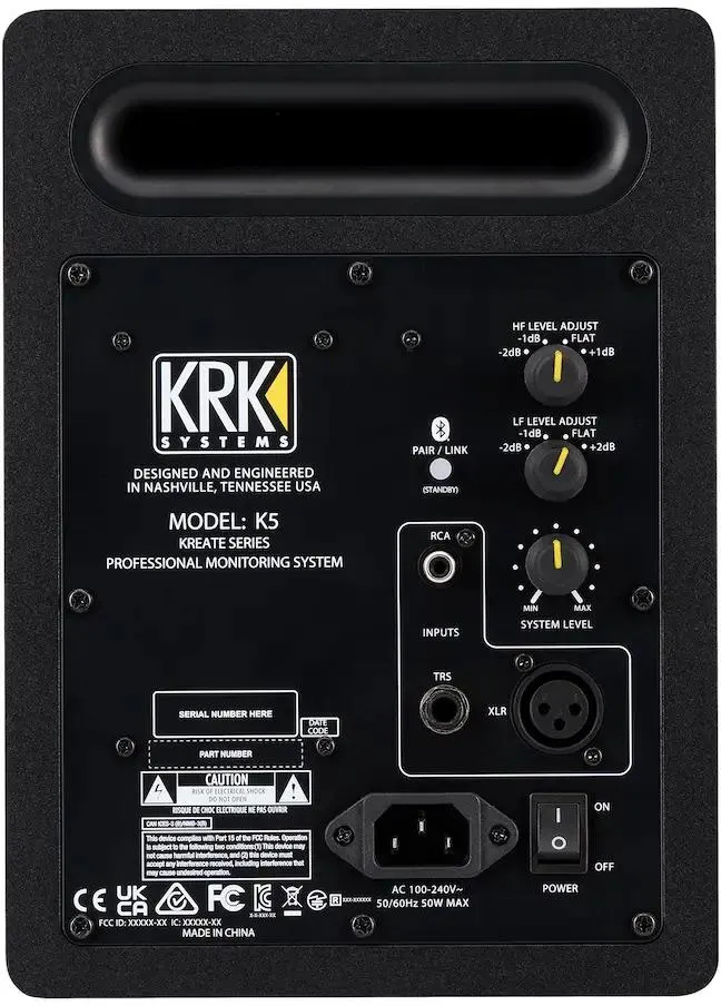 Активный студийный монитор KRK Kreate 5, 5", Bluetooth