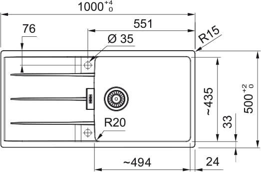 Кухонная раковина Franke Centro CNG 611-100 114.0633.116, матовый черный
