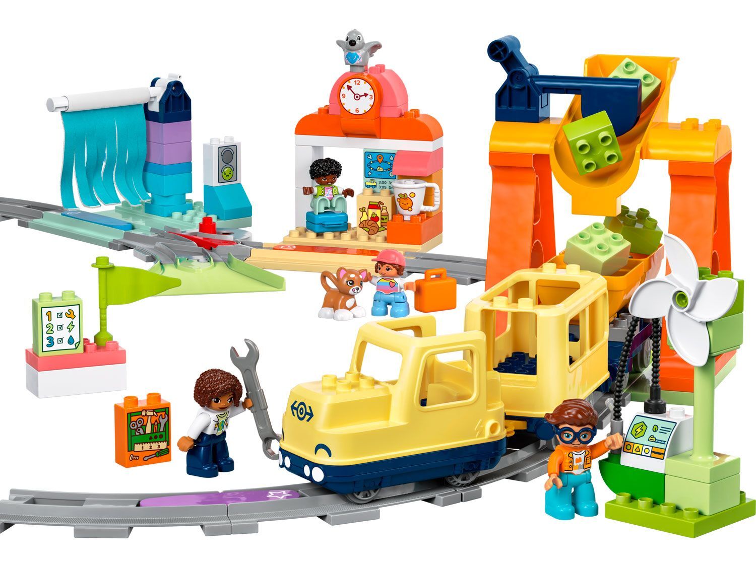 Конструктор LEGO DUPLO 10428 Большой интерактивный общественный поезд