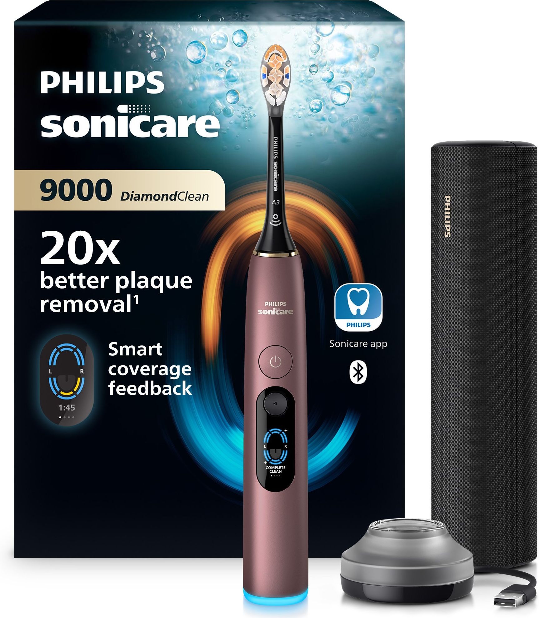 Электрическая зубная щетка Philips Sonicare DiamondClean Series 9000 HX9212/85