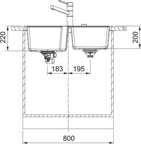 Кухонная раковина Franke Urban UBG 620-36-33 114.0687.307, бежевый