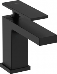 Смеситель для раковины Hansgrohe Tecturis E 80 CoolStart, черный матовый 73001670